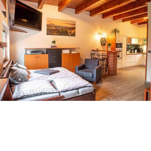 Apartmán na okraji města s vlastním parkováním