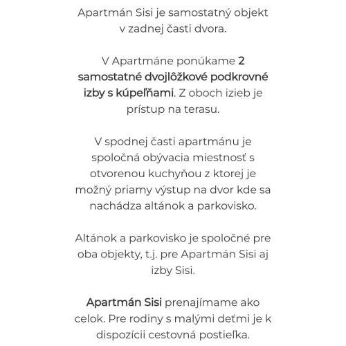 Apartmán Sisi