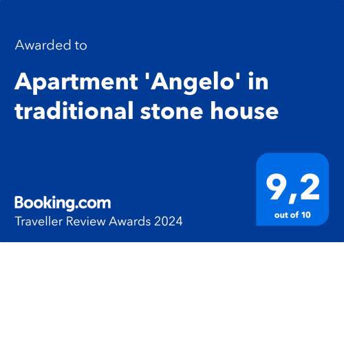 Apartment 'Angelo' in traditional stone house