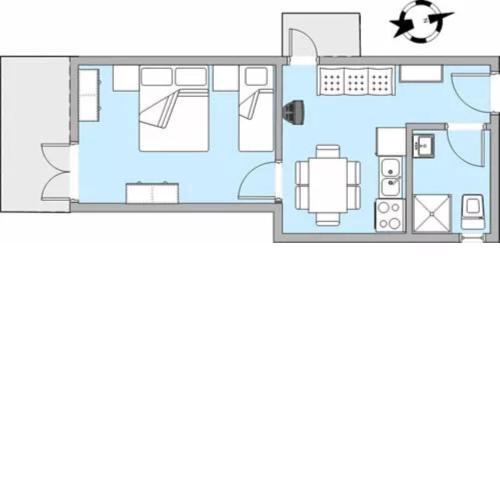 Apartment Blue