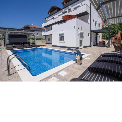 Apartment in Okrug Gornji with sea view, balcony, air conditioning, WiFi 5134-7