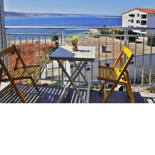 Apartment in Seline by the sea with sea view