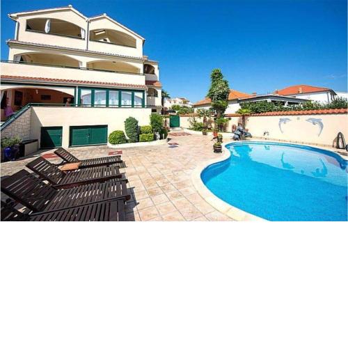 Beautiful Apartment In Vodice With House Sea View