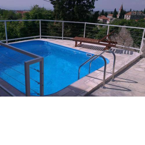 Bobovišća, old stone house with private pool