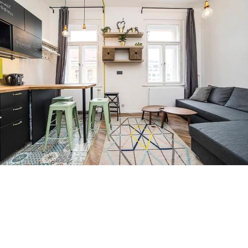 Central designer studio by beautiful park & church