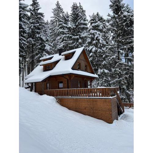 Chata na přehradě s vlastním wellness