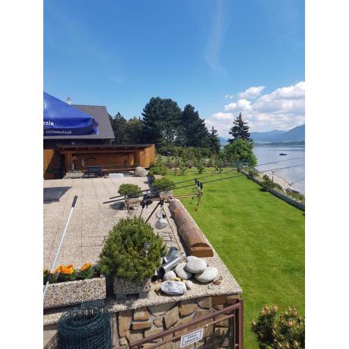 Drevenica MARKA beachfront stunning view cottage by the lake