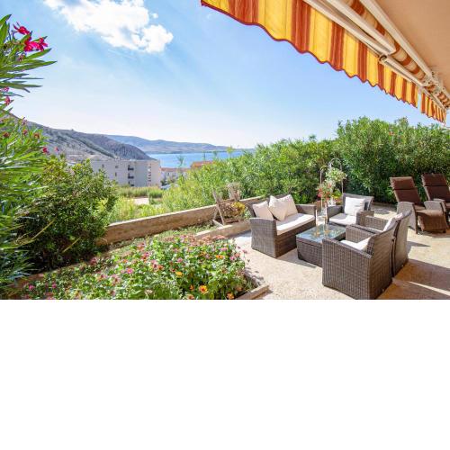 Durdica beautiful garden with fantastic sea and mountain views