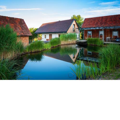 Ferienhaus mit privaten Schwimmteich und Sauna