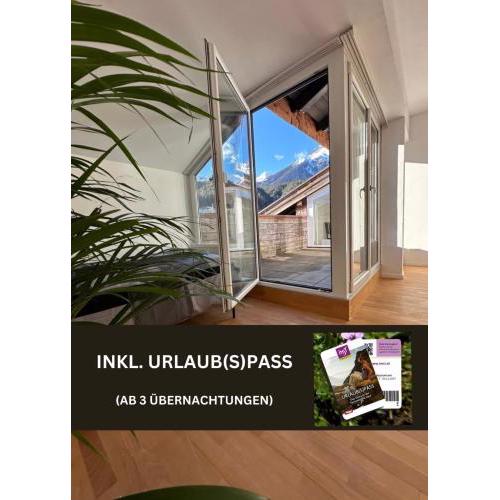 Geräumiges sonniges Apartment mit Bergblick