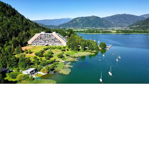 LB5 Seeappartement Haus Landskron mit direktem Seezugang am Ossiachersee