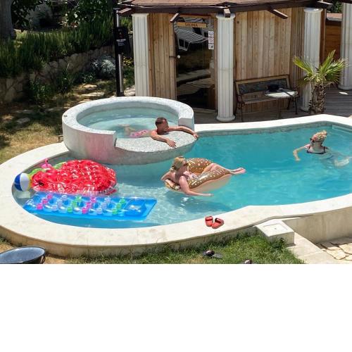 Pool Jacuzzi & Sauna apartment II at Rab Villa Agata