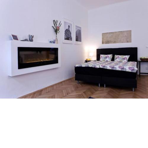 Prague Center Apartment with Fireplace
