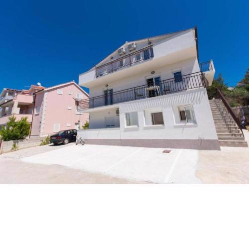 Seaside Okrug Gornji Apartment with Terrace and Patio