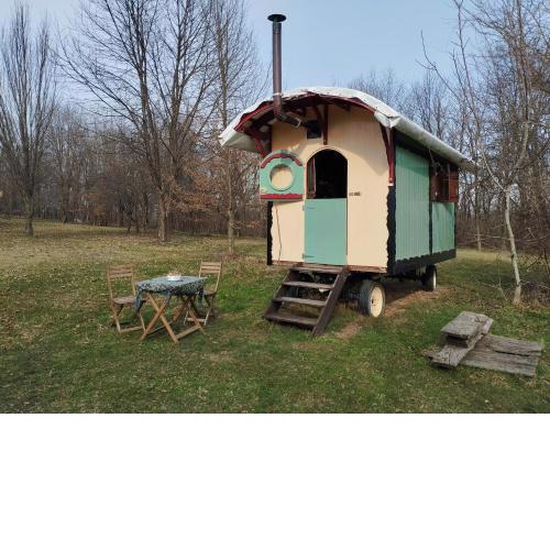 Shepherd's hut in nature
