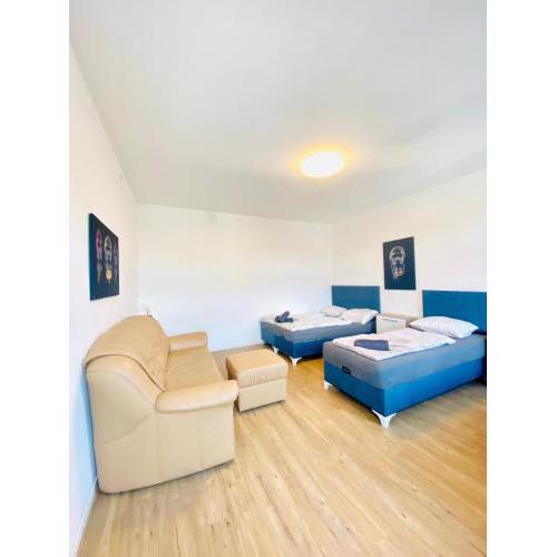 Spacious 4BR Apt Up to 15 Guests 15 Min to Danube