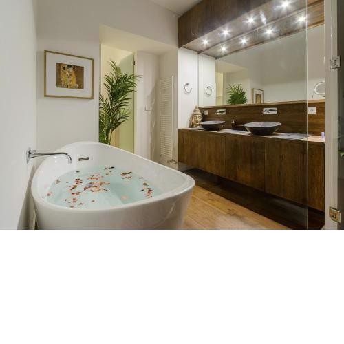 Spacious apartment near Wenceslas Square with master bed