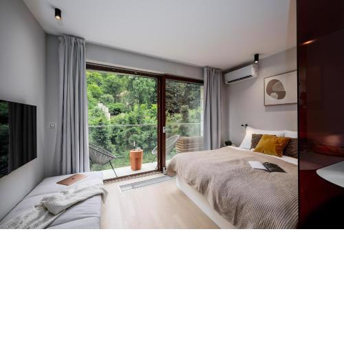 Studio with balcony and garage parking in Smíchov by Prague Days