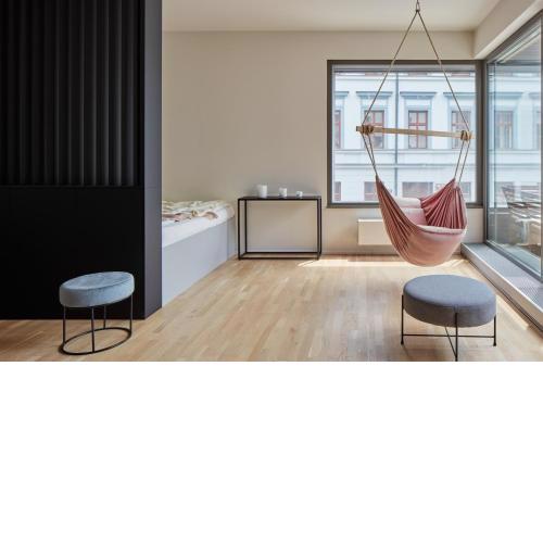 Studios with outdoor seating in Smíchov by Prague Days