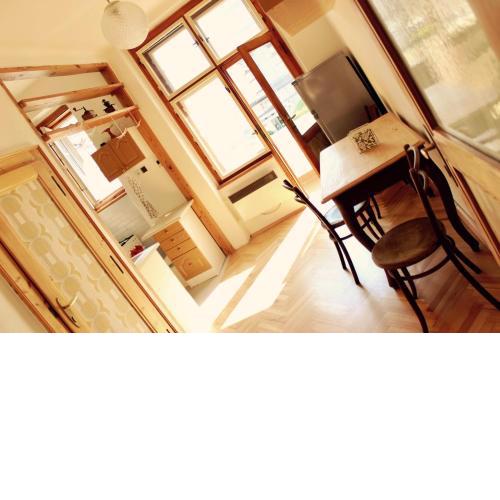 Sunny apartment with balcony near Prague Castle with Prague Castle view