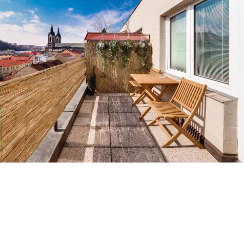 Top floor studio with terrace