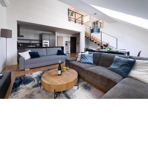 Two-level apart with a terrace near the Vltava River