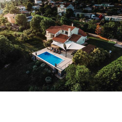 Villa Morčić with a sea view